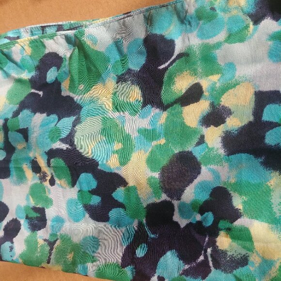 4/$20 Blue green abstract floral watercolour spot soft infinity scarf - Picture 6 of 8